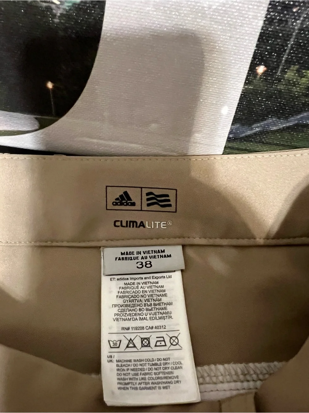 2 Adidas Climalite performance golf pants